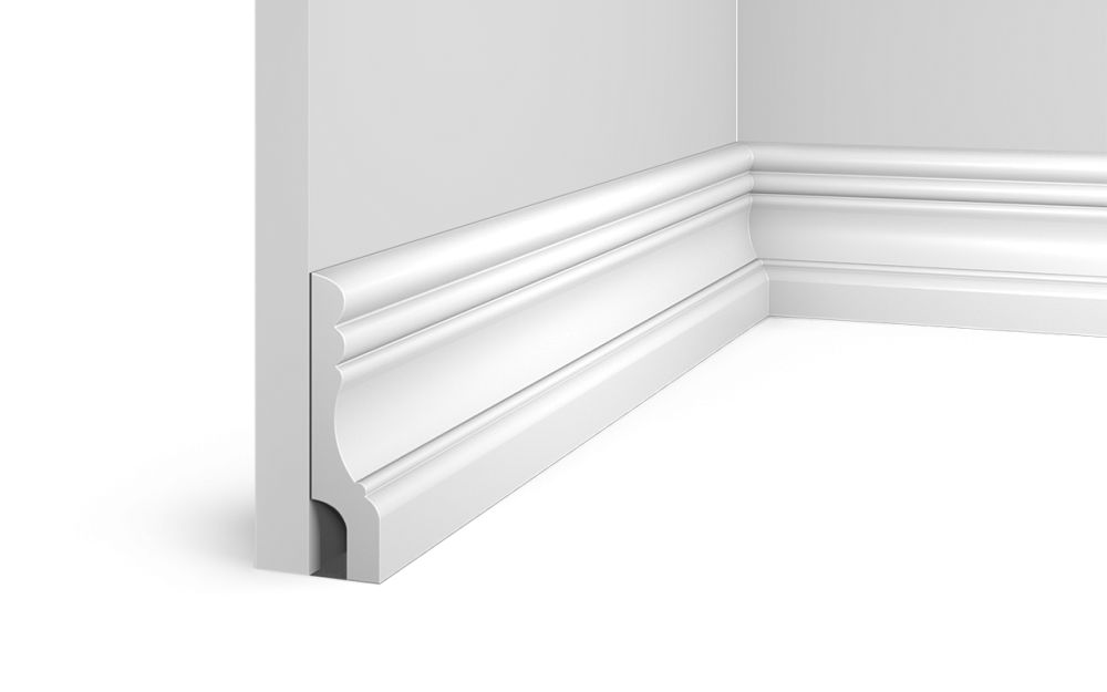 картинка Напольный плинтус Слоновая кость W009R (IP1)-IV76 10см*2.4м (10шт) 