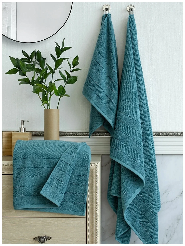 картинка Полотенце Verossa MX50 70*140 Milano Темно-бирюзовый V 08 