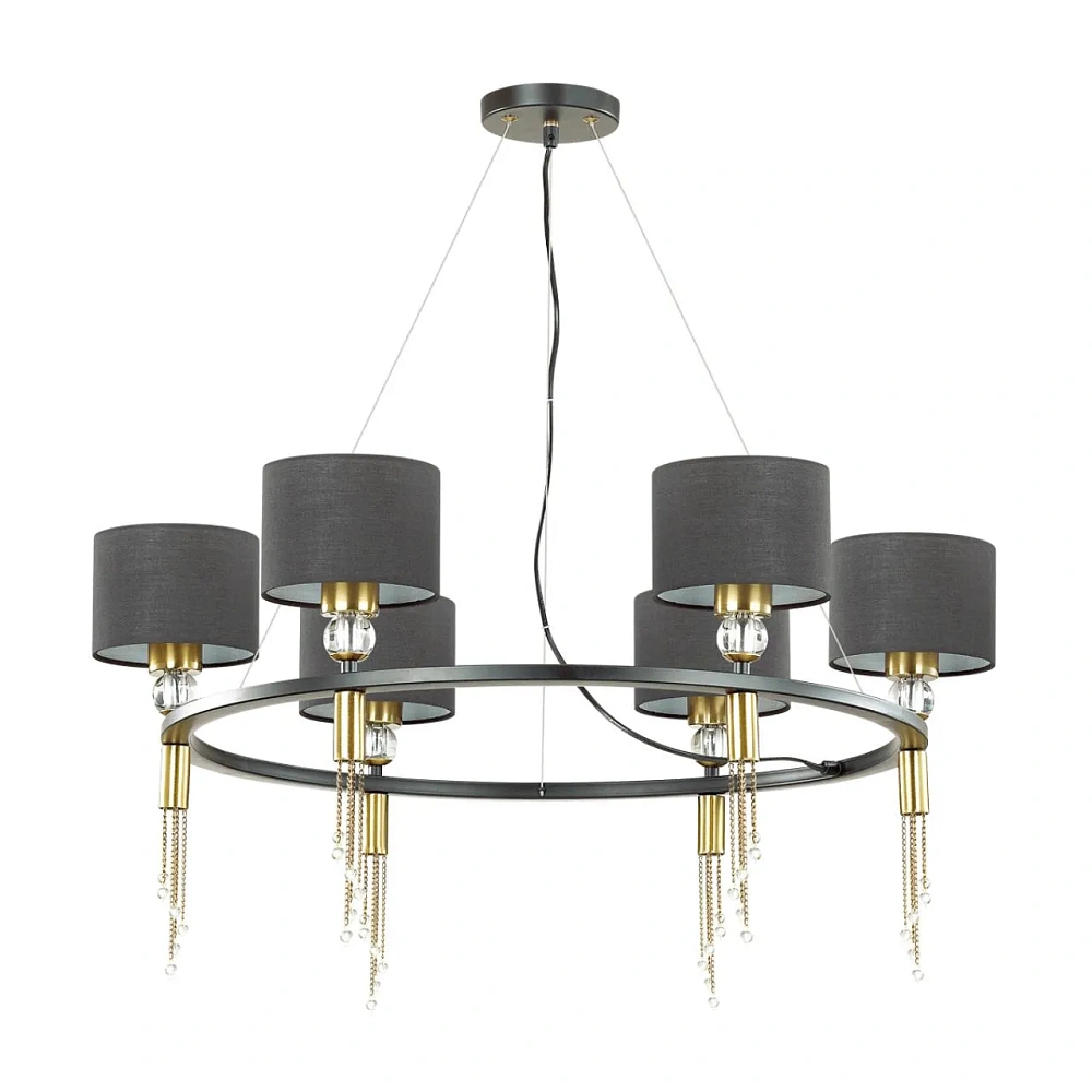 Люстра Lumion Neoclassic LN20 098 4516/6 античная латунь,черный SANTIAGO от гипермаркета ТАТАЕВ