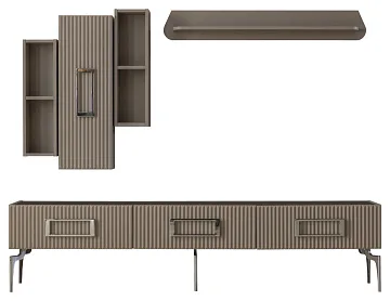 картинка Подставка ТВ Zirkon Wall Unit Lower Side Weltew  являющийся официальным дистрибьютором в России 