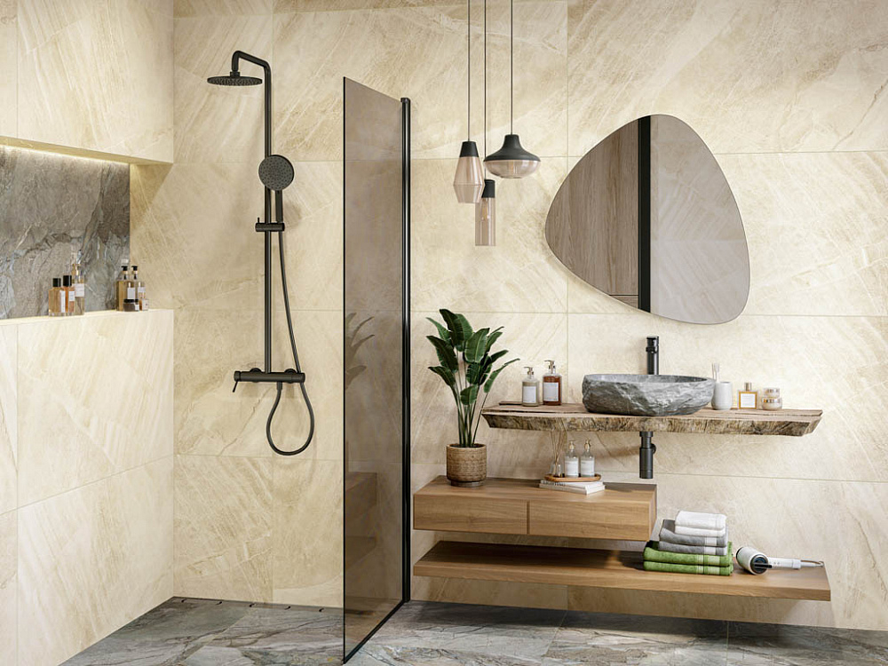 картинка Керамогранит матовый карвинг Rock Sand D120202M 1200*600*9.5 (1.44м2/2шт) 