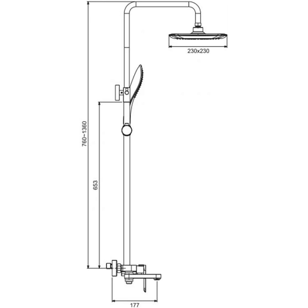 картинка Душевая стойка Gappo G2448-3 