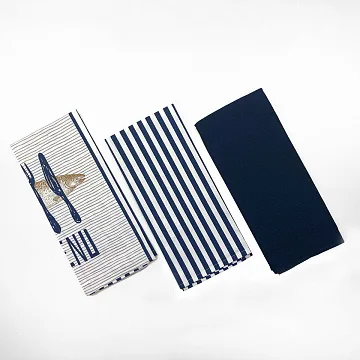 картинка Полотенце кухонное Arya 3 Пр.45*70 Navy  являющийся официальным дистрибьютором в России 
