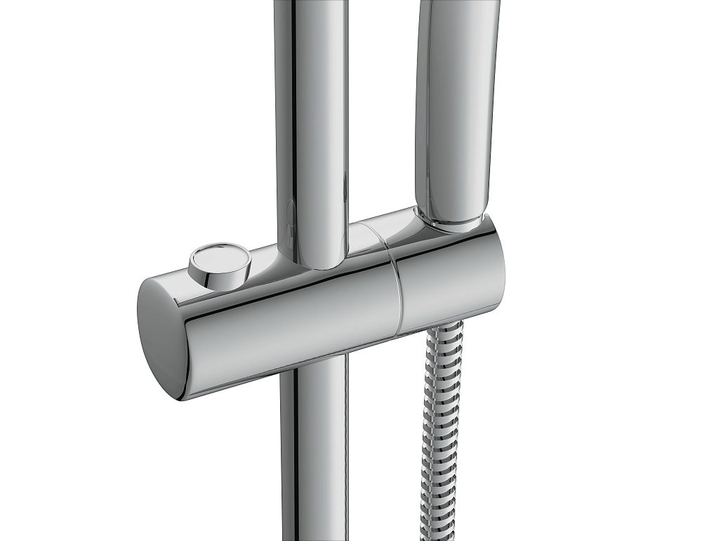 картинка Душевой гарнитур Vibe (стойка) 3 режима шланг 150 металл 63067 Cersanit 