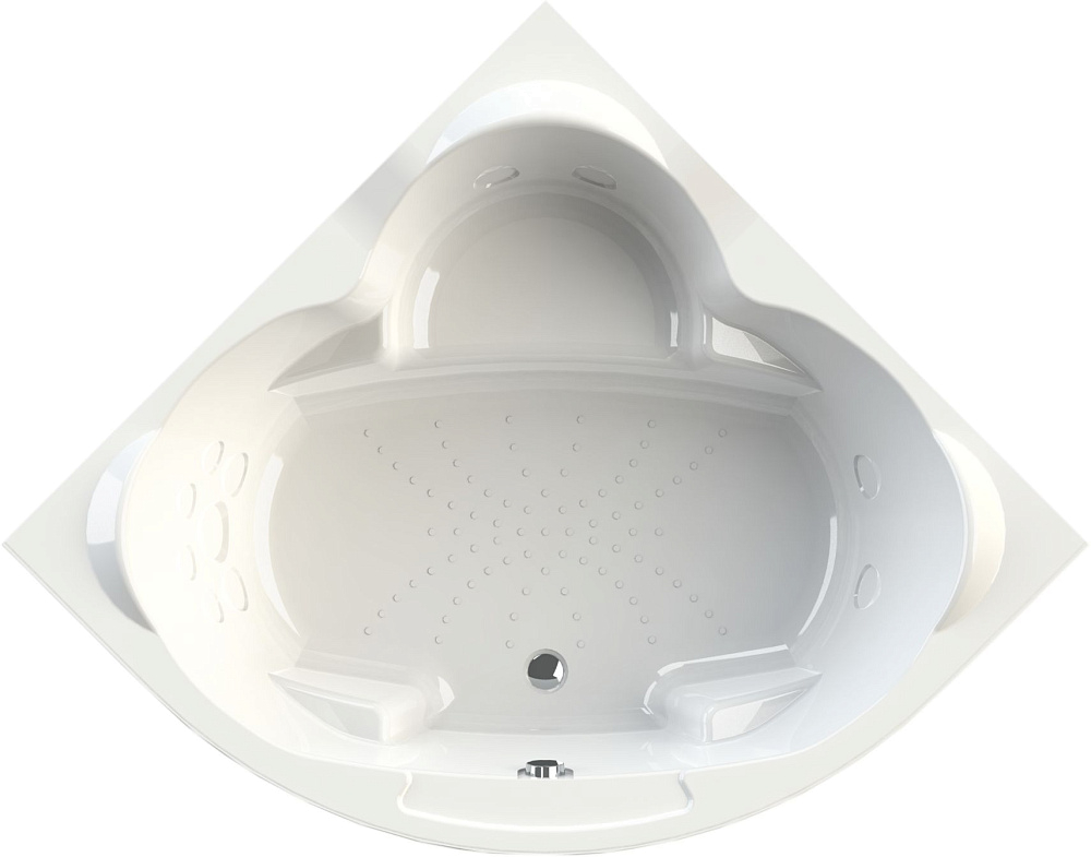 картинка Ванна Сорренто 148*148 с/п золото, молдинг золото Radomir 