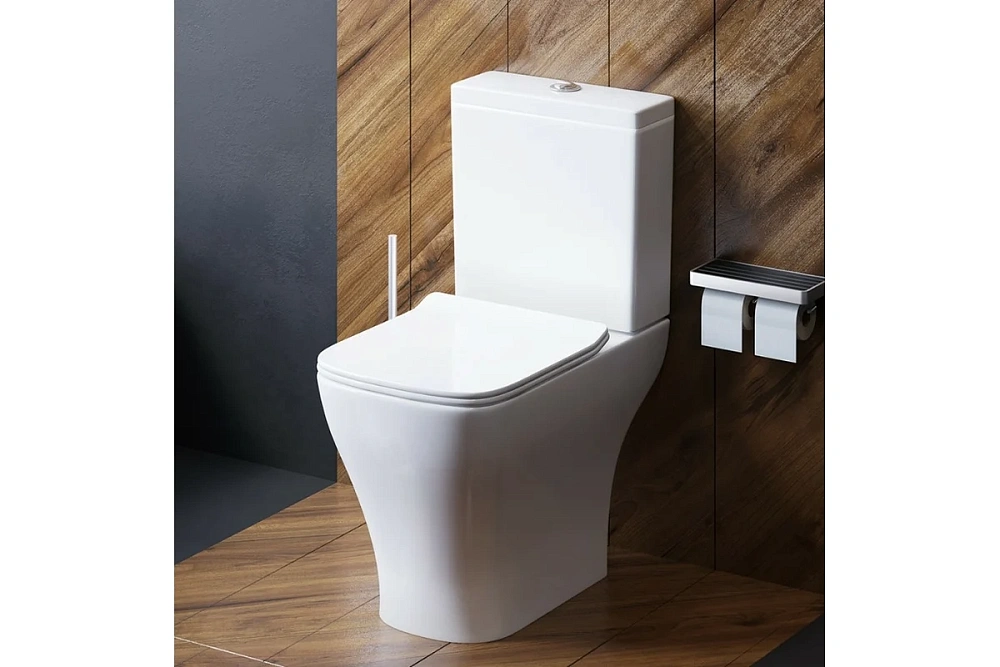 картинка Унитаз безободковый с сиденьем микролифт Titan DX78C8600SC L/AMPM 