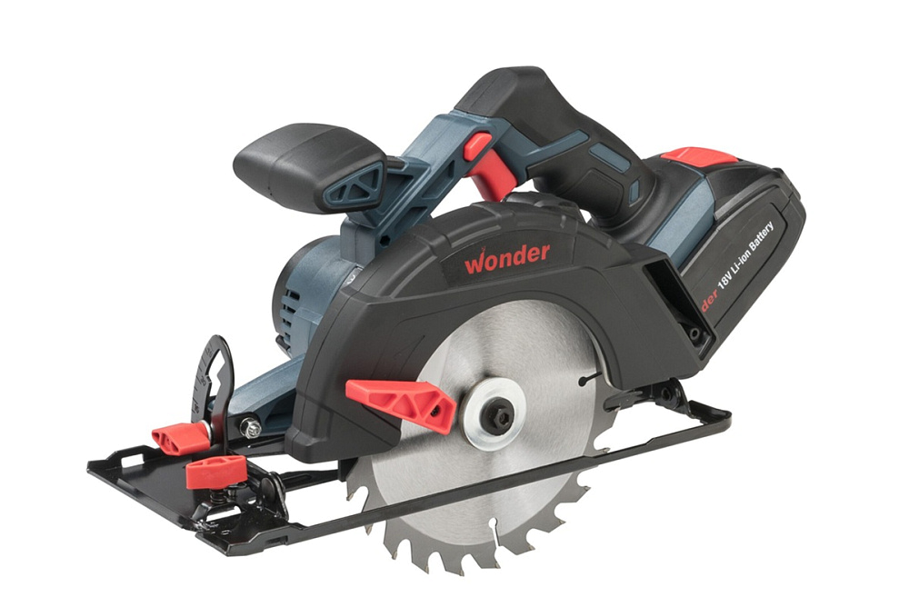 картинка Пила циркулярная беспроводная 165мм 18В Wonder JD538518 