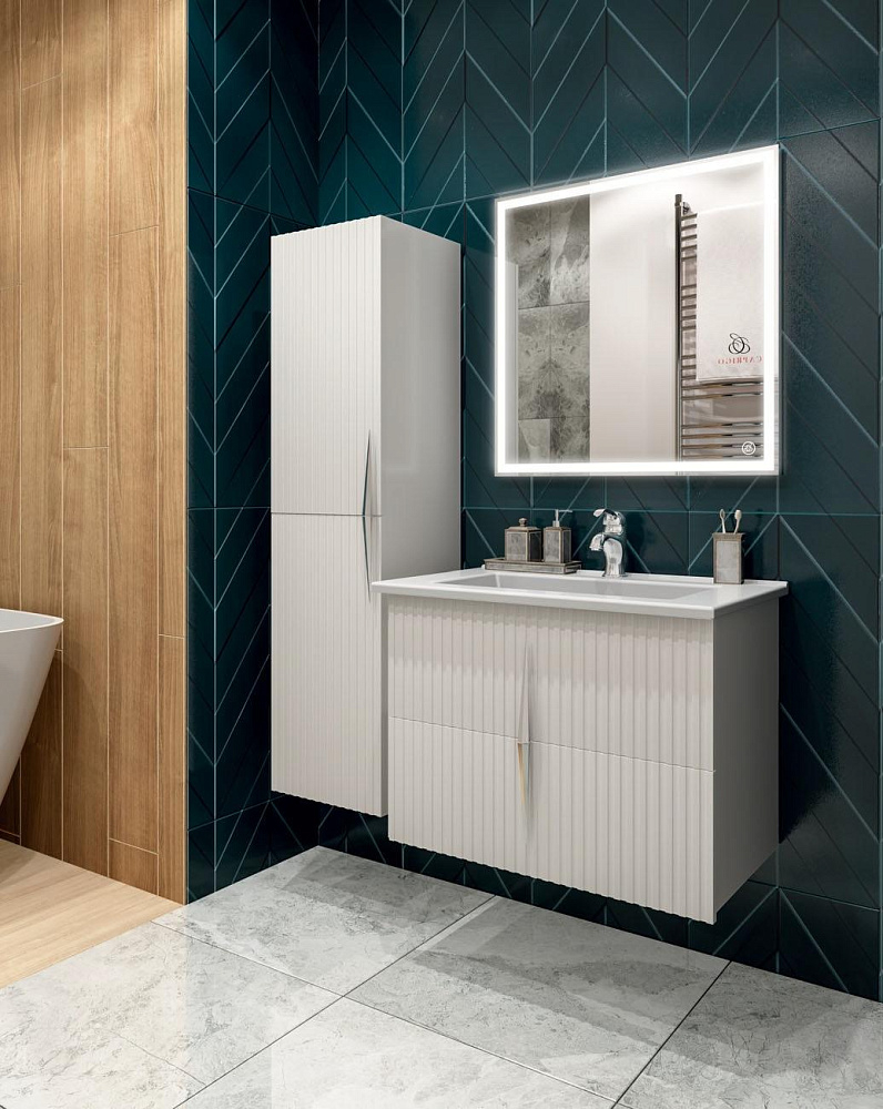 картинка Пенал Новара L белый Caprigo 