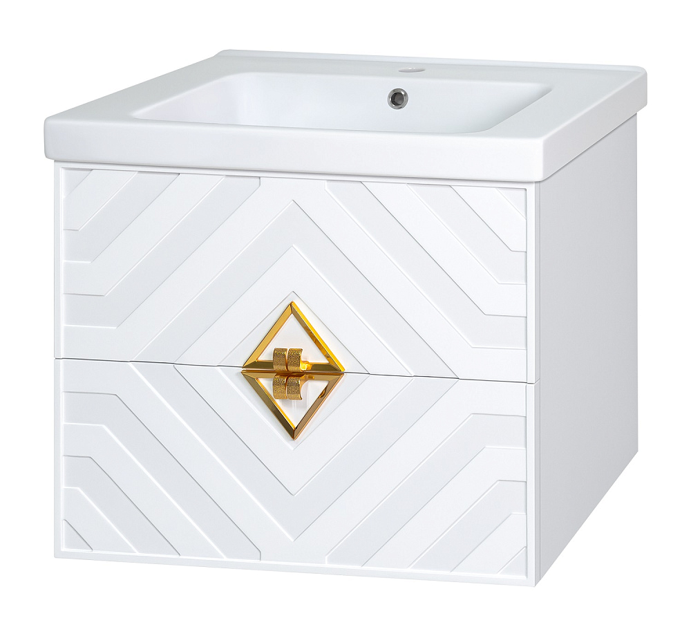 картинка Тумба Натали 65 2 ящ. подвесная ум. Дрея Гармония 65 Misty 