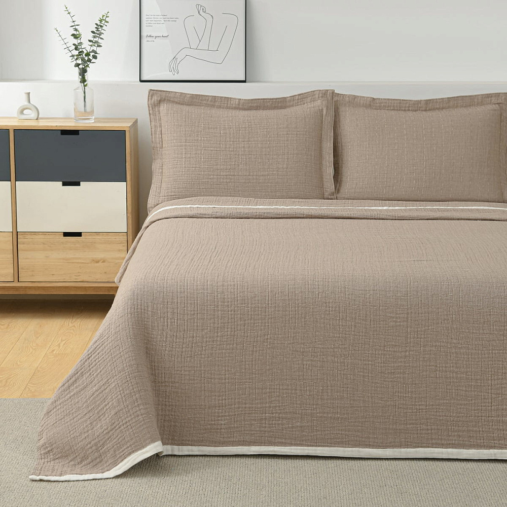 картинка Покрывало Arya Жаккард 180*240 Virginia Бежевый 