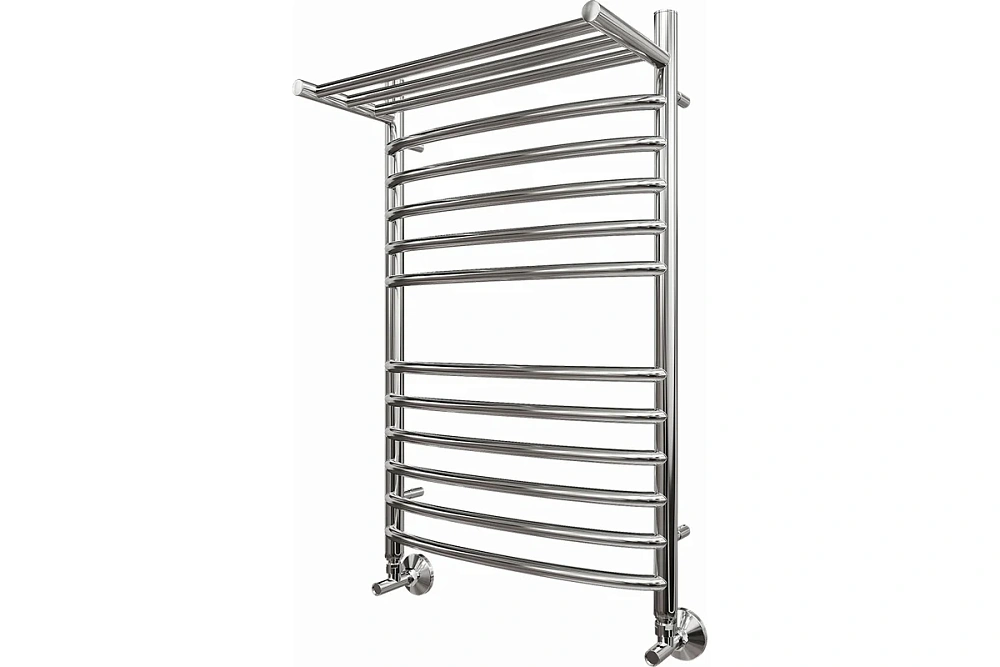 картинка Полотенцесушитель Point PN05158SP Водяной Альфа с полкой П11 500*800 хром 