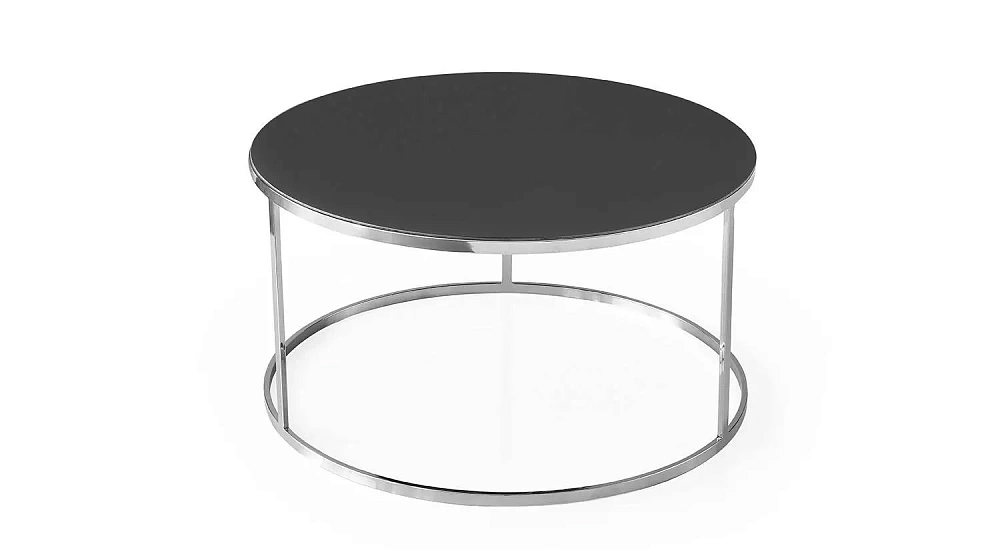 картинка Стол журнальный Aras Coffee table Chrome-Smoke Mirror Weltew 