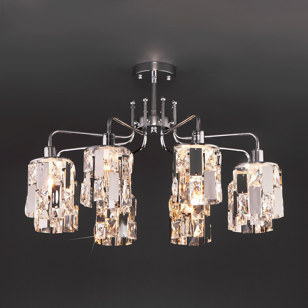 Люстра Strotskis потолочный 10101/8 хром/прозрачный хрусталь от гипермаркета ТАТАЕВ