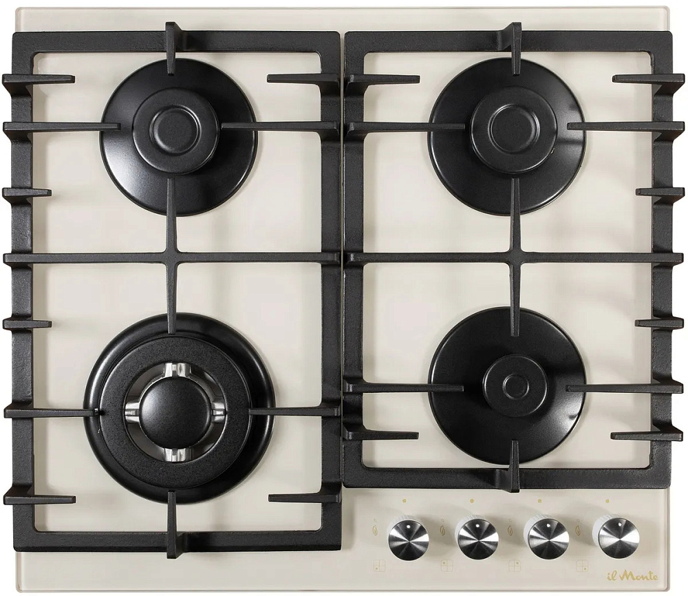 картинка Варочная поверхность газовая Il Monte BH-642G ivory luxe 