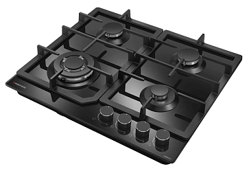 картинка Варочная панель газовая MGH604BK Glass Comfort  являющийся официальным дистрибьютором в России 
