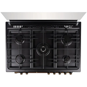 картинка Плита кухонная газо-электрическая Axeldorf FG-091-2 Retro Black 