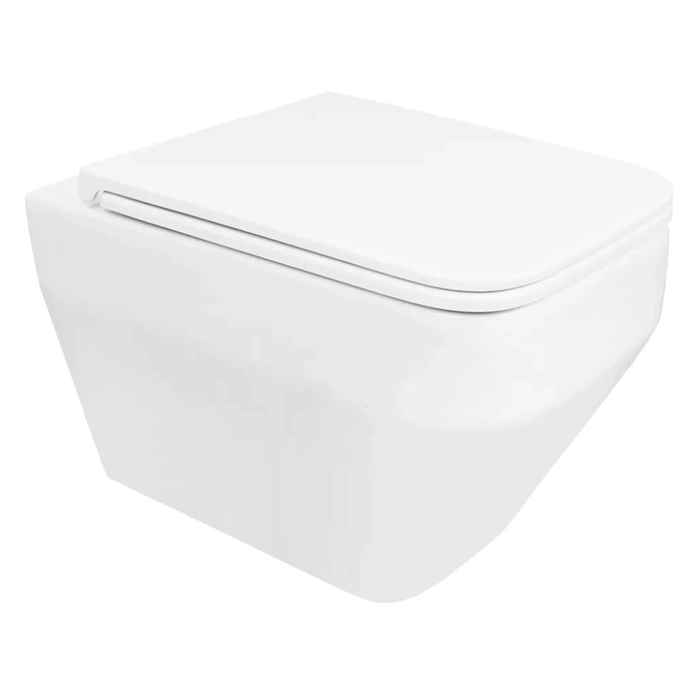 картинка Унитаз Moneo AZ-0062 подвесной безоб-ковый с сиденьем микролифт Azario 