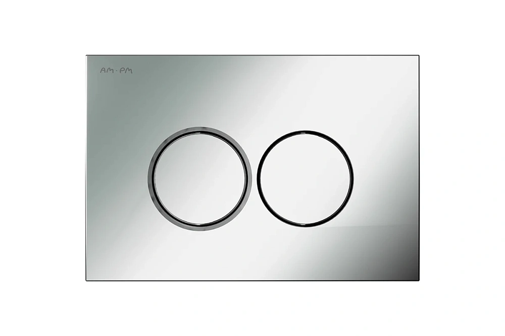 картинка Клавиша для инсталляции, пластик, хром матовый I070131 L/AMPM 