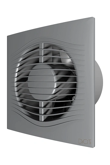 картинка Вентилятор накладной SLIM D125 Gray metal DICITI SLIM 5C gray metal  являющийся официальным дистрибьютором в России 