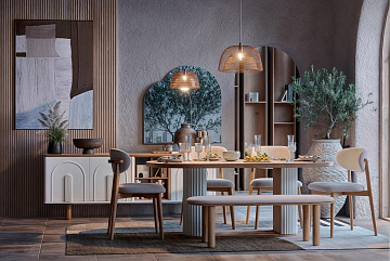 картинка Стул Bodrum Bench STD HM-320 Weltew  являющийся официальным дистрибьютором в России 