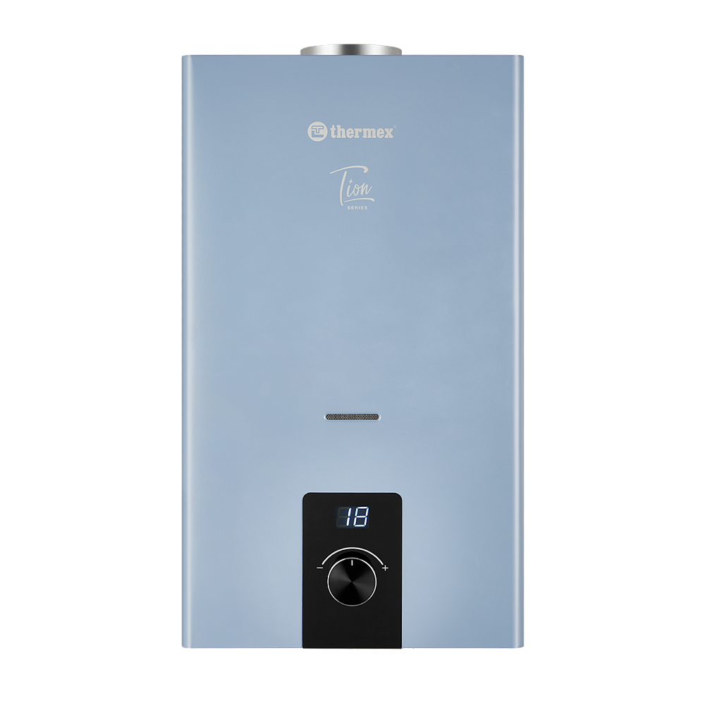 картинка Водонагреватель газовый проточный Thermex T 20 D Silver Grey 