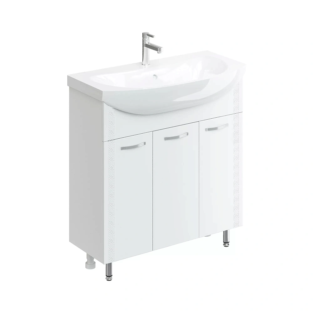 картинка Комплект Маниса 80 Ral 9003 хром глянец ум. Балтика 80 Даниэла-Аква 