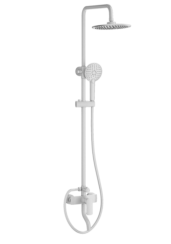 картинка Душевая система WW-AE3354-MW белый матовый Wonzon & Woghand 