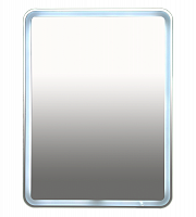 картинка Зеркало НЕОН 3 LED 600*800 сенсор на корпусе (с круглыми углами) Misty 
