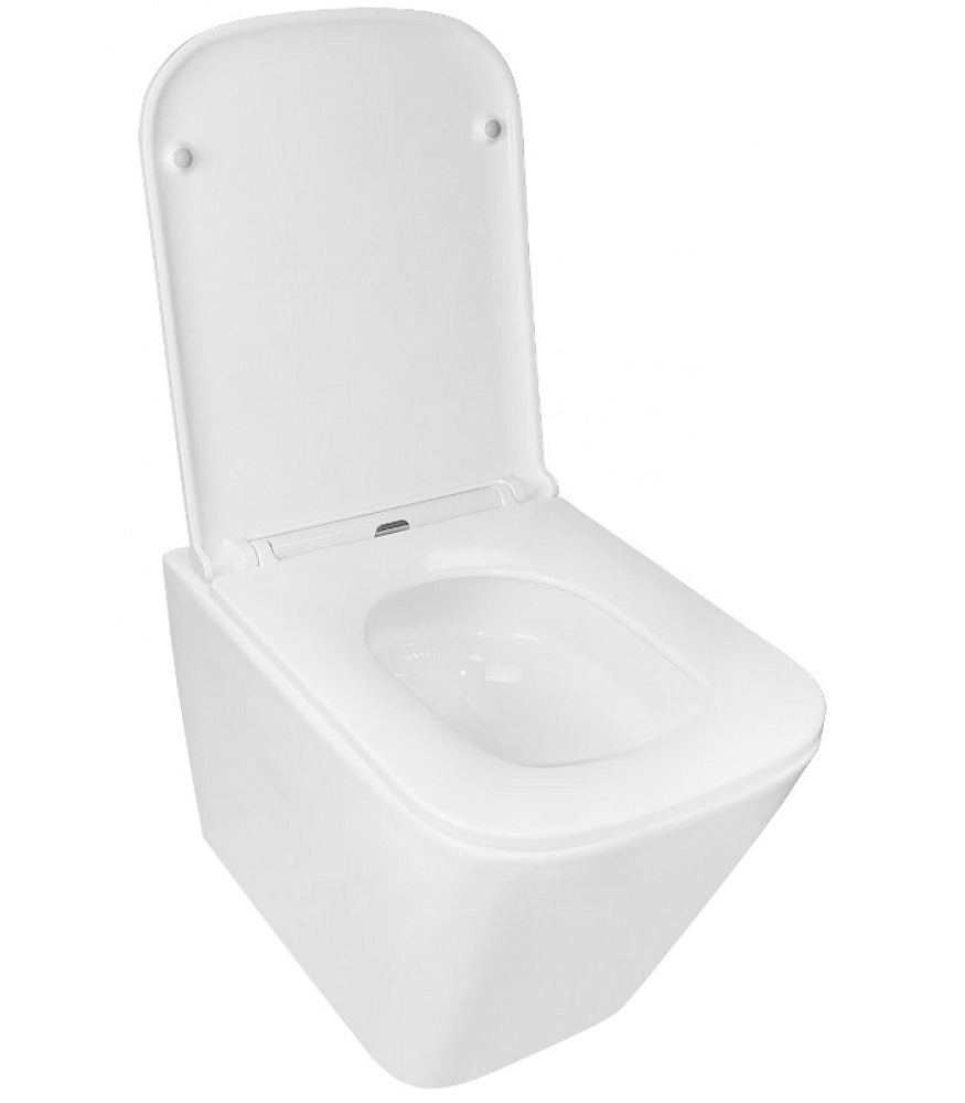 картинка Унитаз Teramo подвесной безободковый с сиденьем микро AZ-0052-UQ3 Azario 