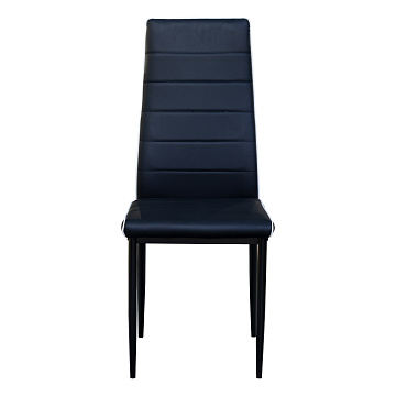 картинка Стул DC2-001 Black Leg/EDC-Y001-1 PVC Black With White Boarder  являющийся официальным дистрибьютором в России 