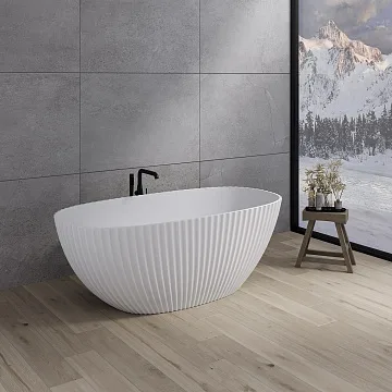 картинка Ванна Sapphire 170*85*61 Solid Perfection белая AQUA DE MARCO 