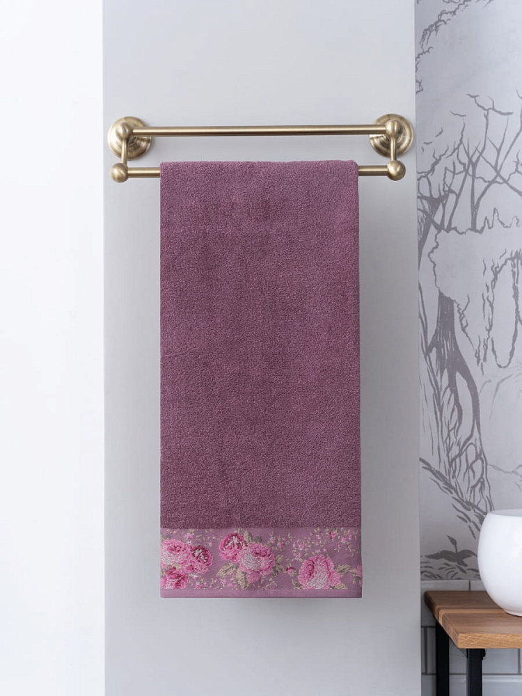 картинка Полотенце Arya 70*140 Desima пурпурный 