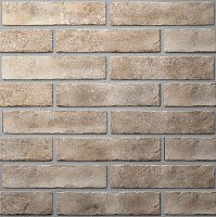 картинка Плитка керамическая Fino Brickstyle д/стен темно-бежевый 25*6см (0.69м2/46шт) 