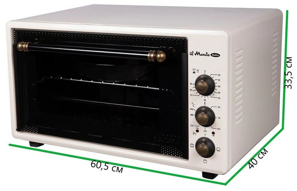 картинка Духовка электрическая Il Monte EO-4504 ivory rustico 