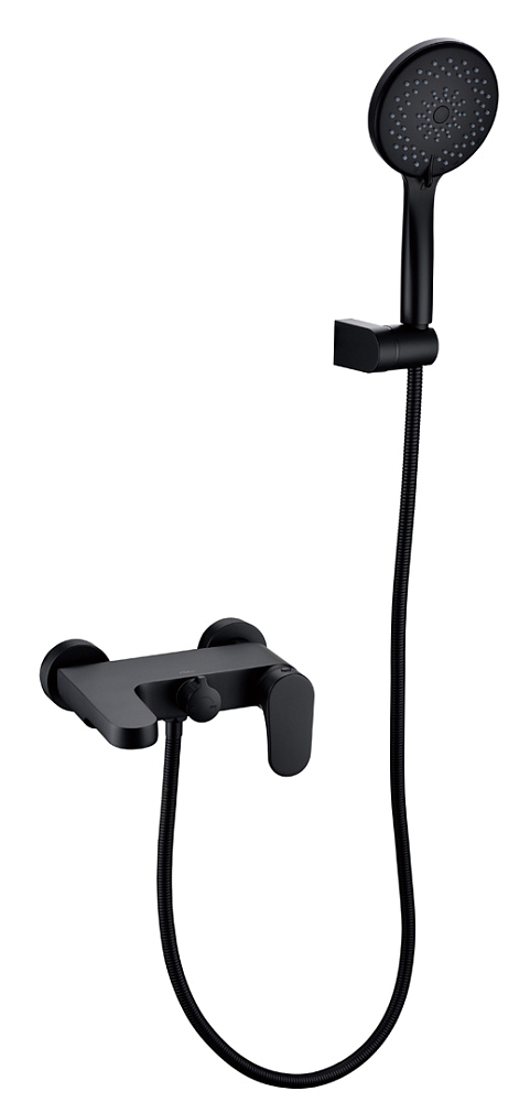 картинка Смеситель для ванны Spectre черный матовый 453-B Boheme 