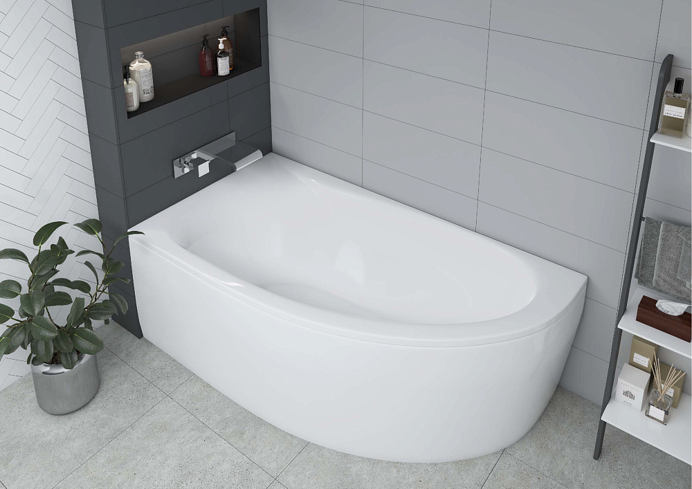 картинка Ванна Дива 150*90см R (чаша, карскас, фронтальная панель) Aquatek 