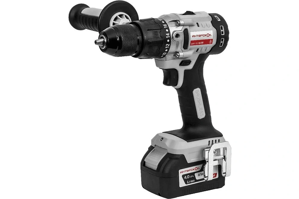 картинка Дрель-шуруповерт аккумуляторный ДАУ-13/18В 80 Нм Интерскол 786.4.1.70 