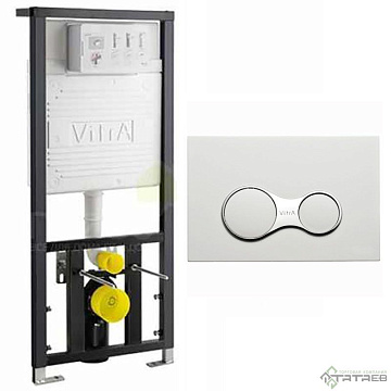 картинка Инсталляция для унитаза 700-1873 клавиша 740-0480 Vitra  являющийся официальным дистрибьютором в России 