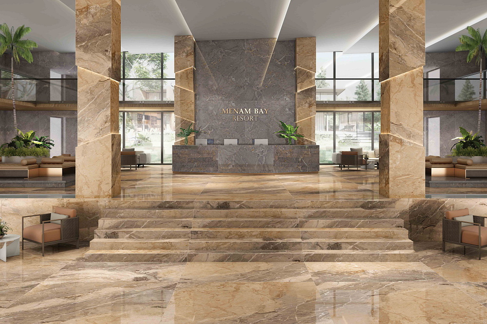 картинка Керамогранит Breccia Viola 80*160 (2.56м2/2шт) 