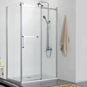 картинка Ограждение душевое AZ-NKF1131-R900 (900*1200*2000) без поддона серебро Azario  являющийся официальным дистрибьютором в России 