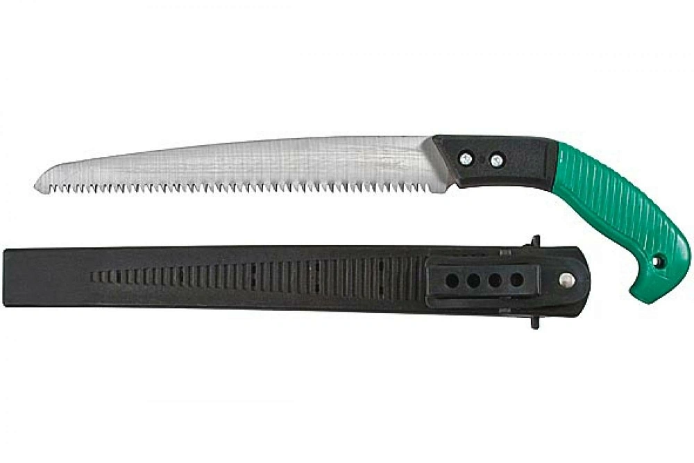 картинка Ножовка садовая 300мм 6 зубьев 3-гранная заточка двухкомпонентная ручка 