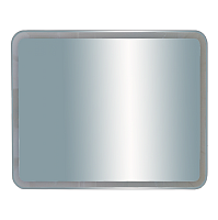 картинка Зеркало НЕОН 3 LED 100*80 сенсор на корпусе (с круглыми углами) Misty 