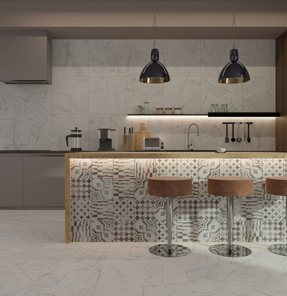 картинка Керамогранит Innsbruck белый 60*60см (1.44м2/4шт) 