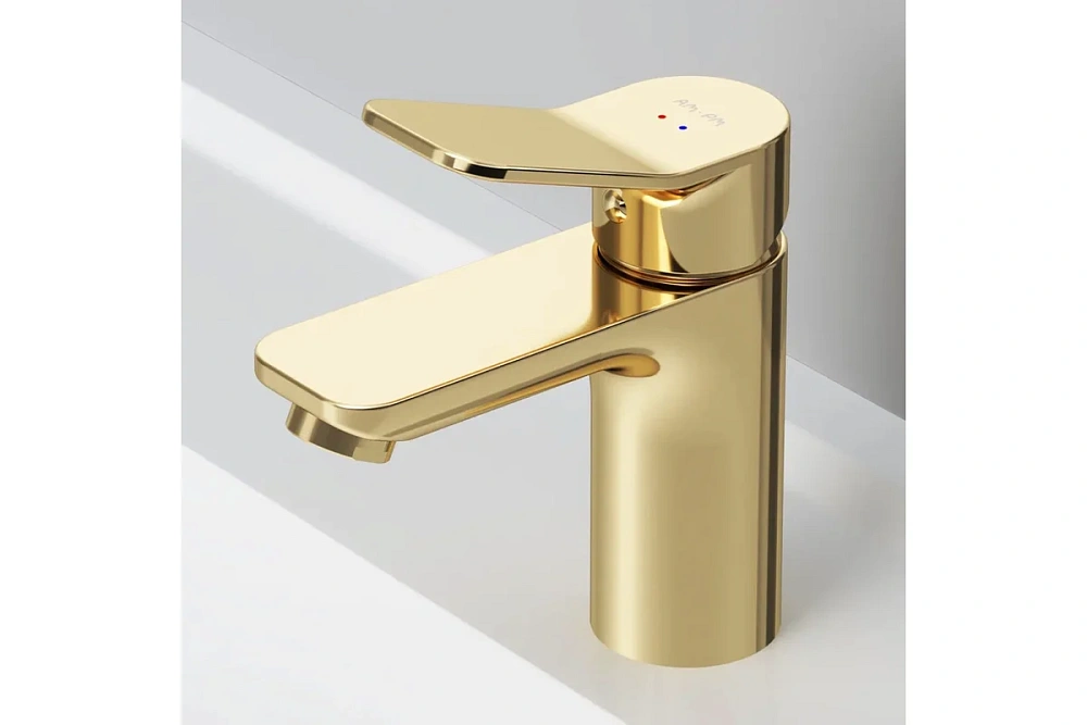 картинка Смеситель для раковины золото AM/PM X-Joy F85A02199 