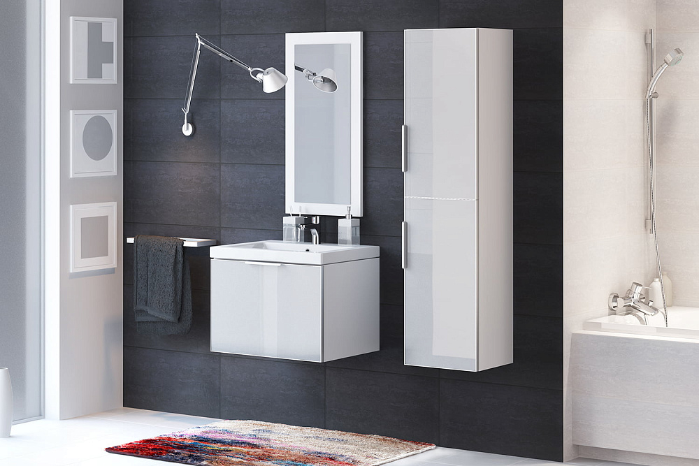 картинка Пенал Stillo белый подвесной Cersanit 