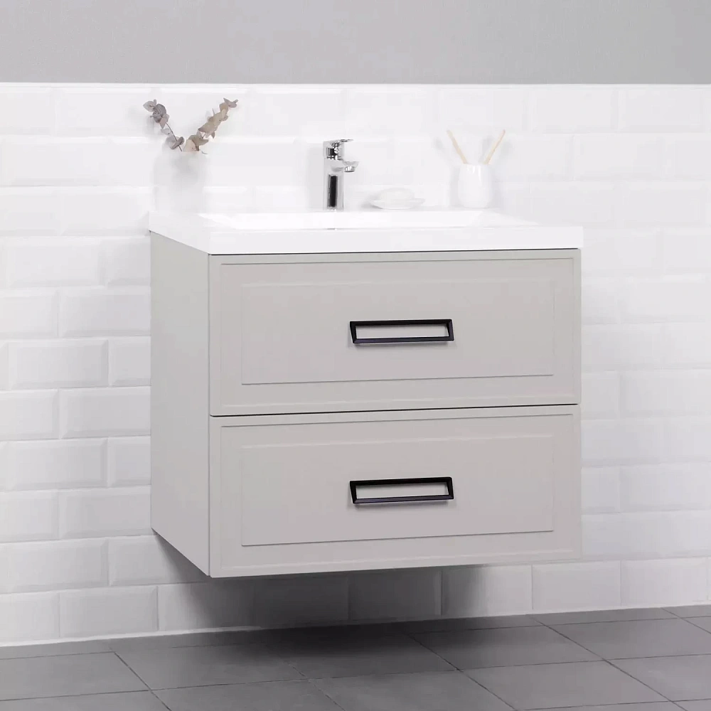 картинка Тумба Пин 75 подвесная Керамик с раковиной Алиса 75 Даниэла-Аква 