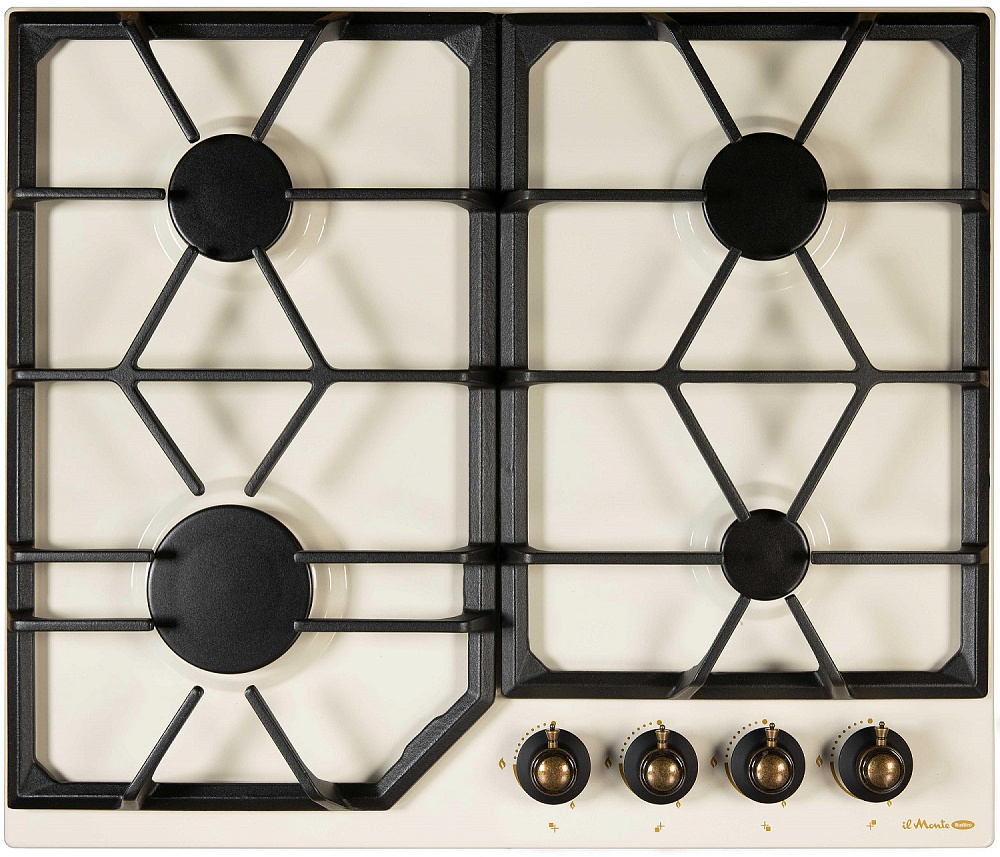 картинка Варочная поверхность газовая Il Monte BH-646E NSD ivory rustico 