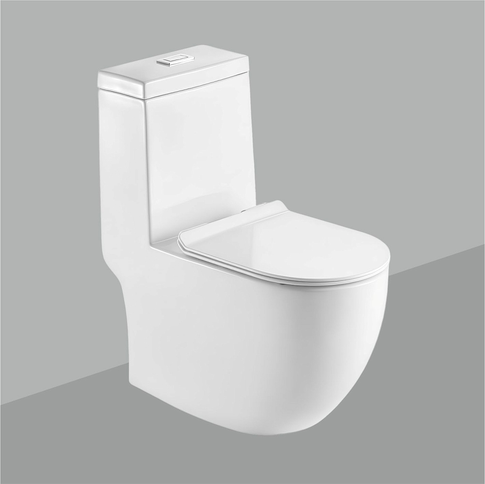 картинка Унитаз-моноблок Twin с крышкой Soft-close Sole 