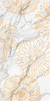 картинка Плитка керамическая Briere Flower 2 д/стен белый декор 1сорт 30*60см (1.62м2/9шт) 