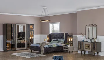 картинка Спальный гарнитур Lizbon Bedroom Set Weltew  являющийся официальным дистрибьютором в России 